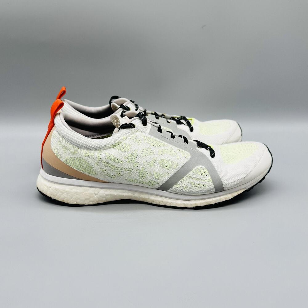 Adidas Shoes Womens 9 White Green Knit Stella McCartney Boost Running Sneakers